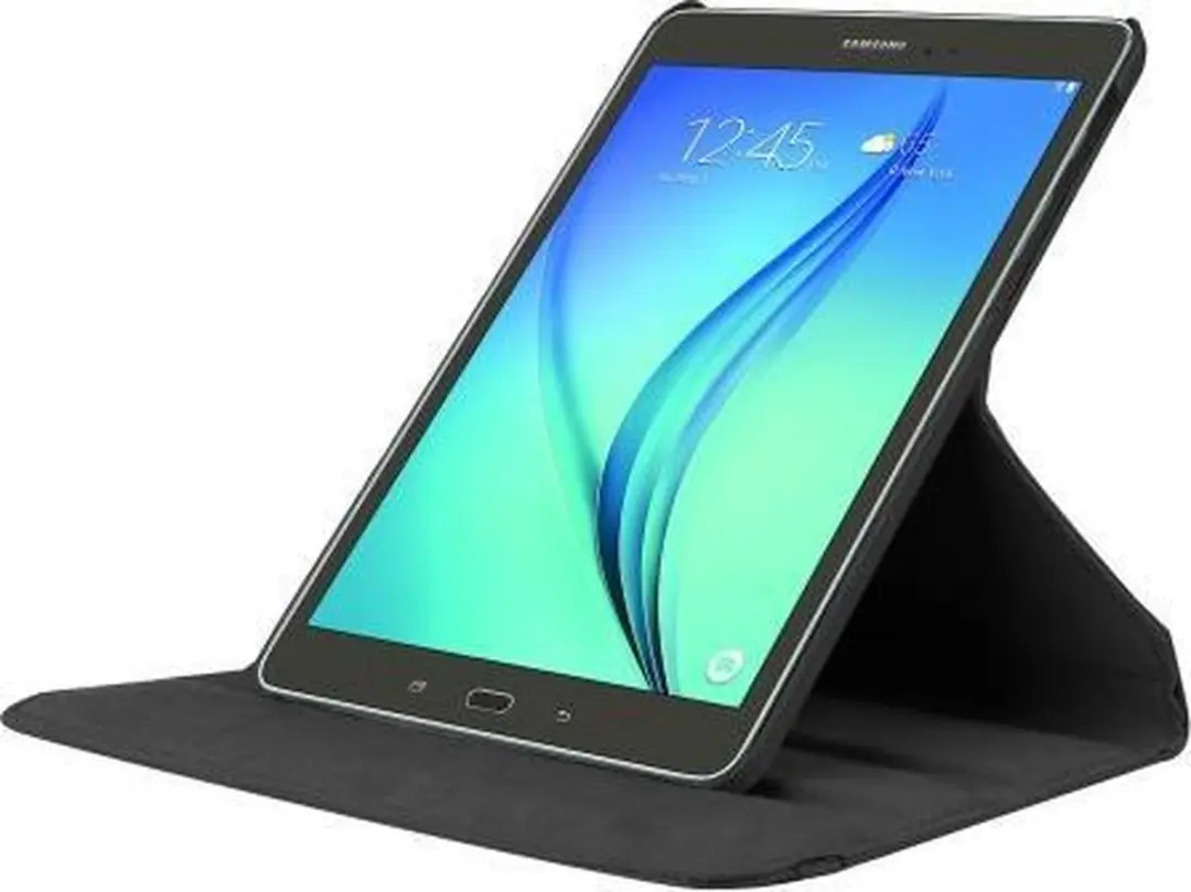 Caseme Coverup Tablethoes Samsung Galaxy Tab S2 8.0 - 360° Draaibare Book Case - Zwart - afbeelding 6 van 6