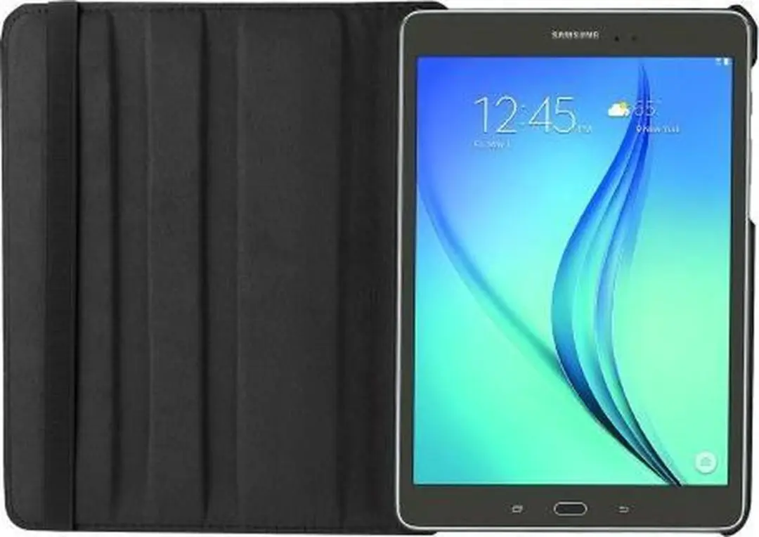 Caseme Coverup Tablethoes Samsung Galaxy Tab S2 8.0 - 360° Draaibare Book Case - Zwart