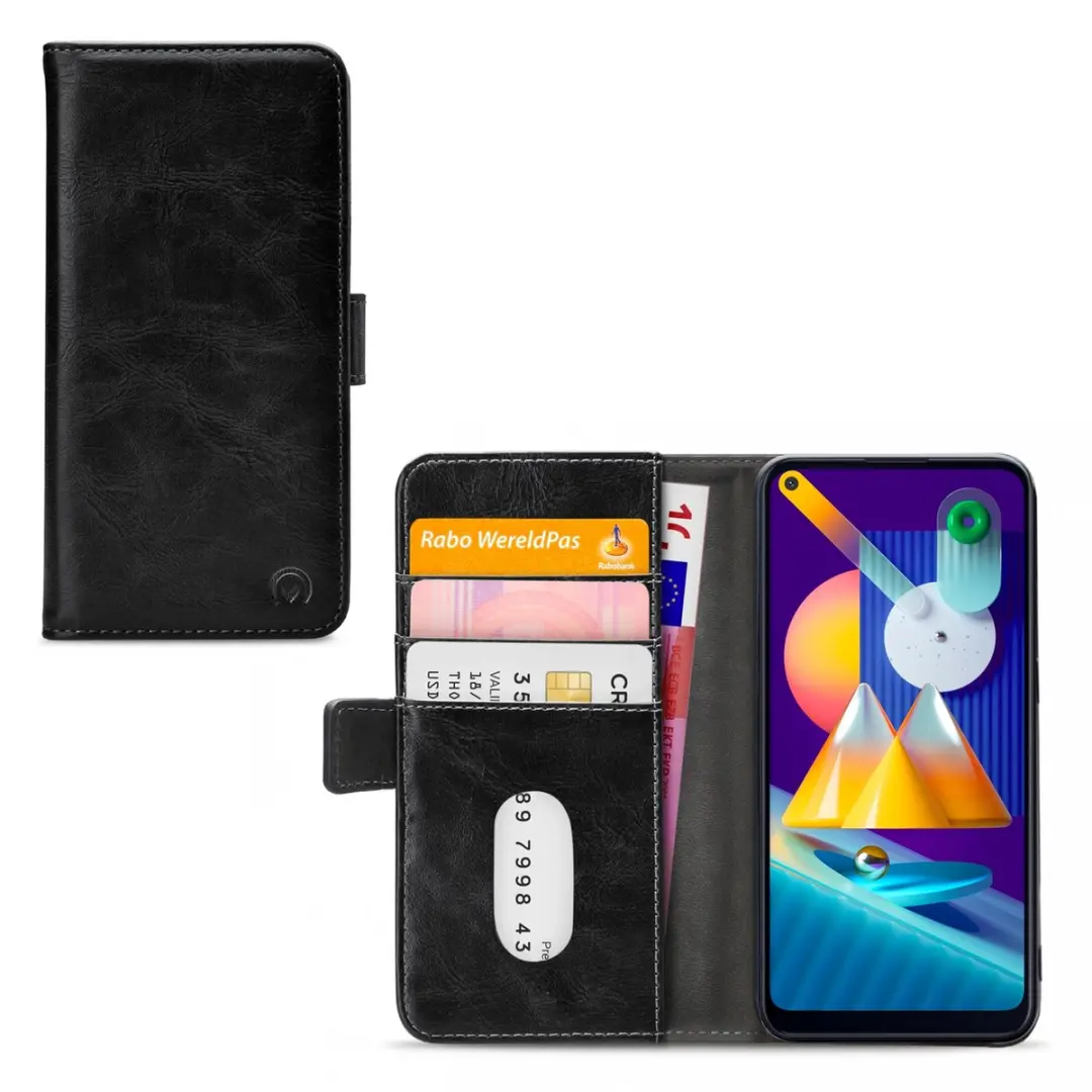 Mobilize Elite Gelly Bookcase MOB-EGWBCB-GALM11 Samsung Galaxy M11 Hoesje - 4 Pasjes - Zwart