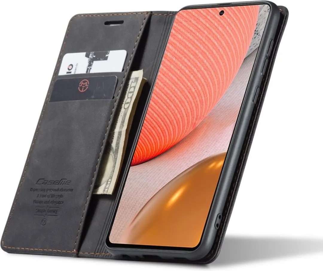 Caseme Book Case Samsung Galaxy A72 - Zwart