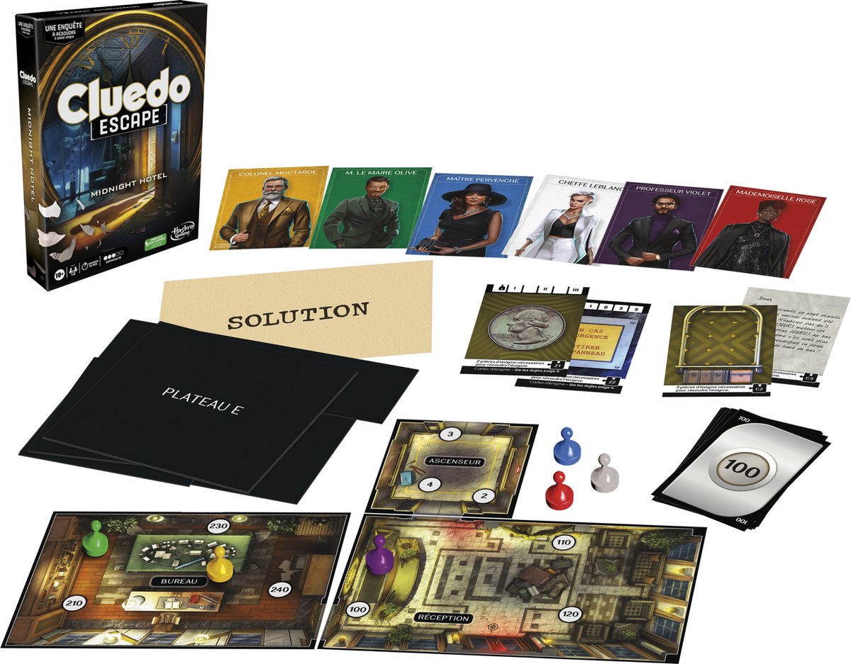 Hasbro Cluedo Erpressung im Midnight Hotel