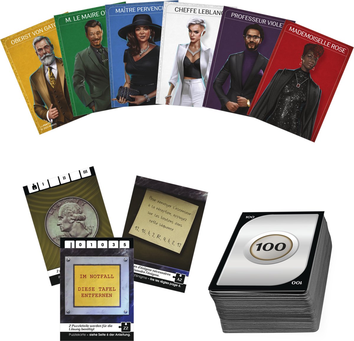 Hasbro Cluedo Erpressung im Midnight Hotel