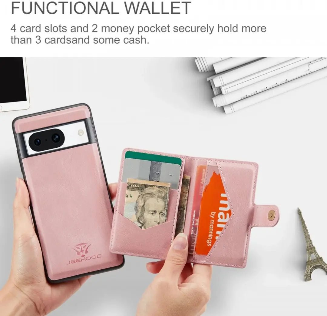 Caseme JH-01 Hoesje Google Pixel 8a - Roze - afbeelding 6 van 6