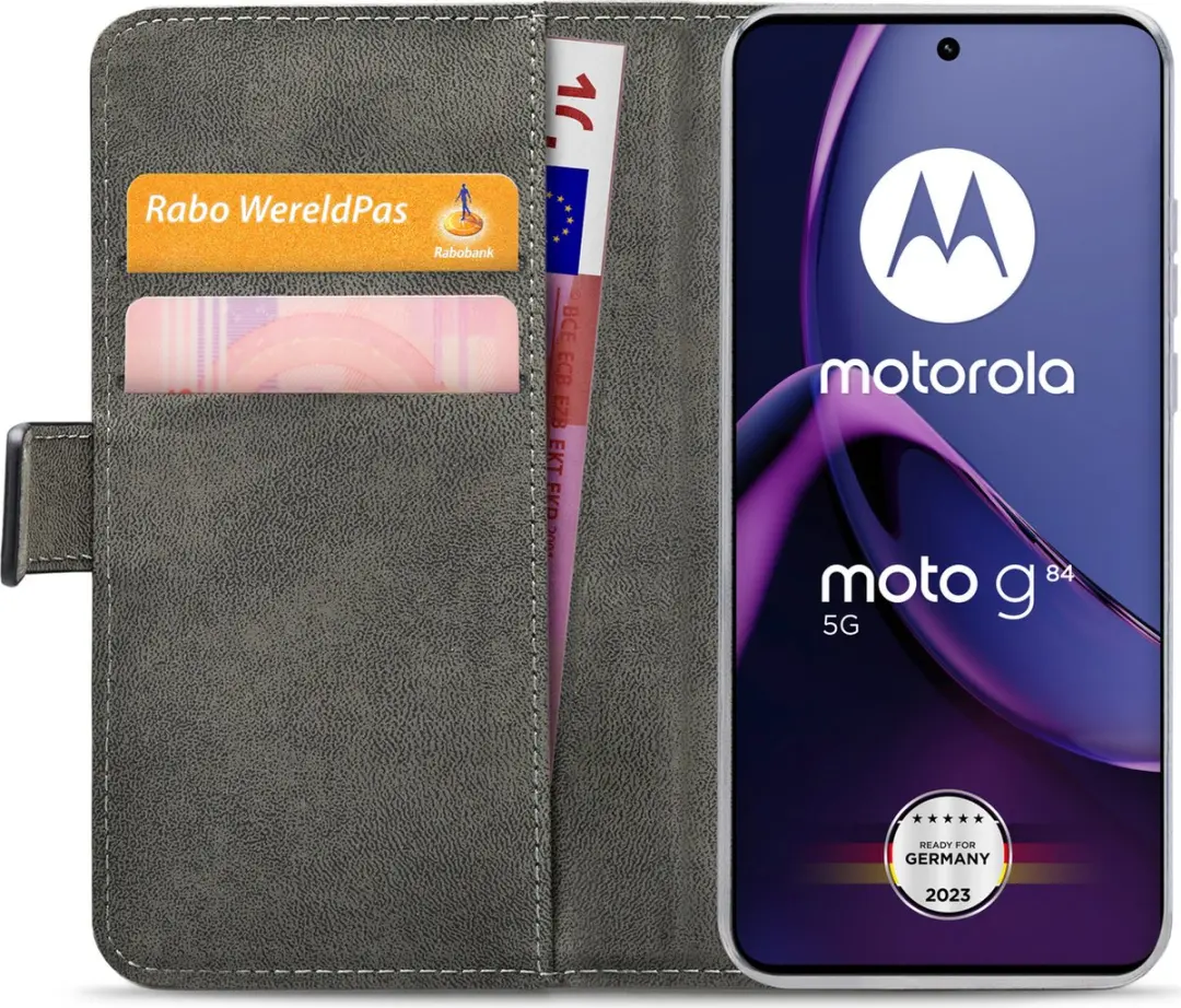 Mobilize Classic Gelly Wallet Bookcase Motorola Moto G84 - Zwart