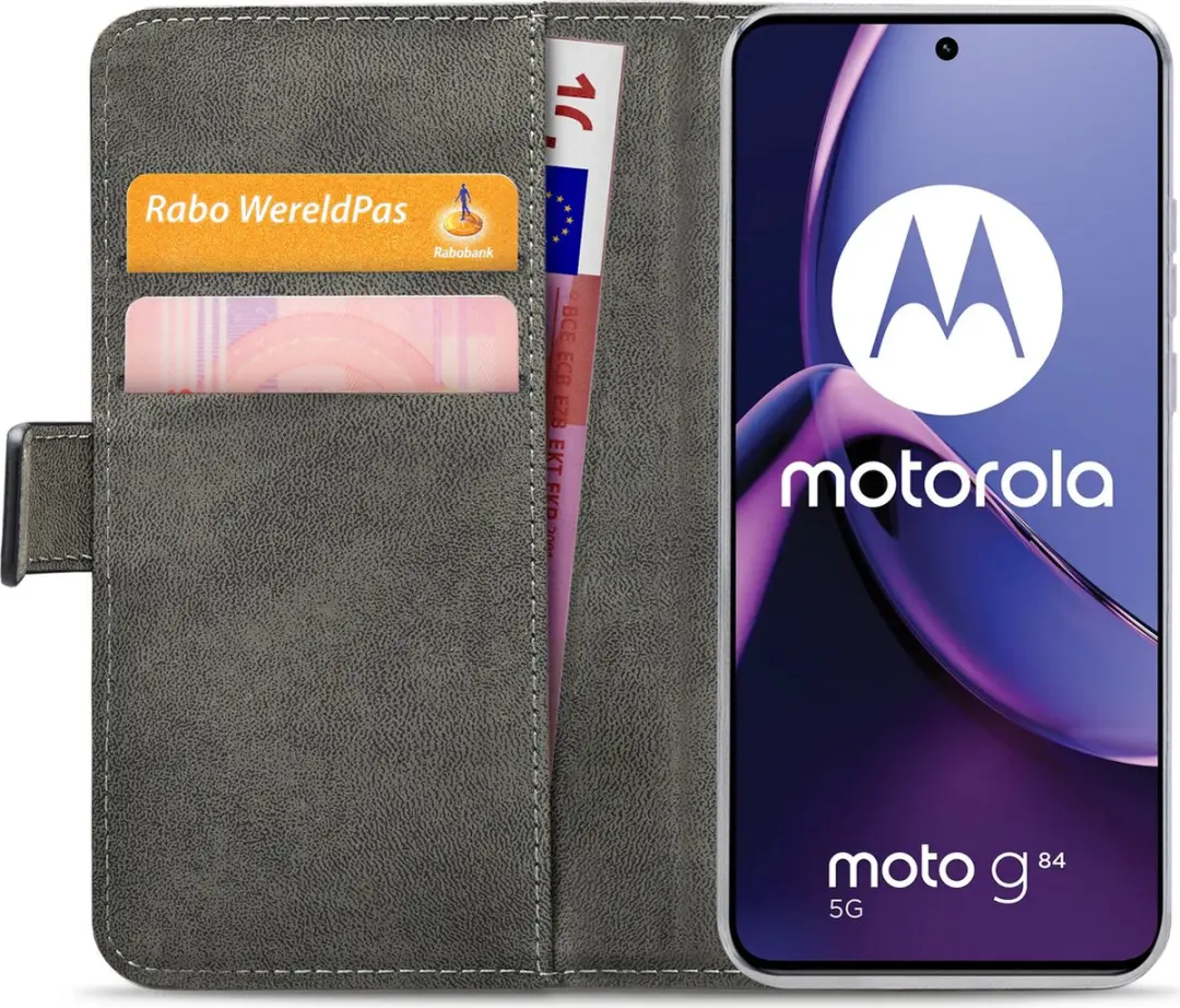 Mobilize Classic Gelly Wallet Bookcase Motorola Moto G84 - Zwart