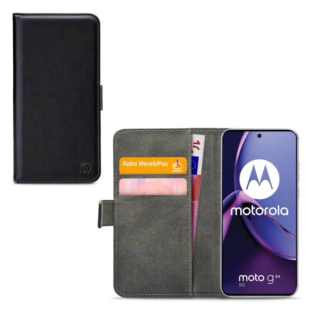 Mobilize Classic Gelly Wallet Bookcase Motorola Moto G84 - Zwart