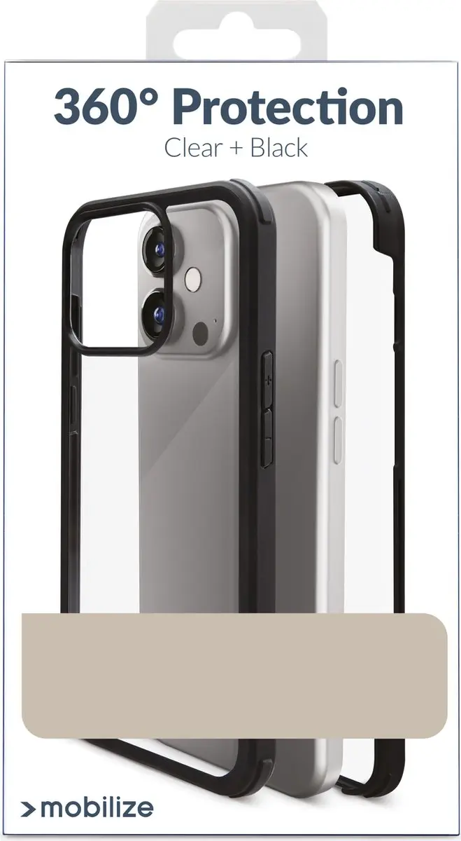 Mobilize MOB-TGPCB-IPH14PRO iPhone 14 Pro Hoesje - Zwart