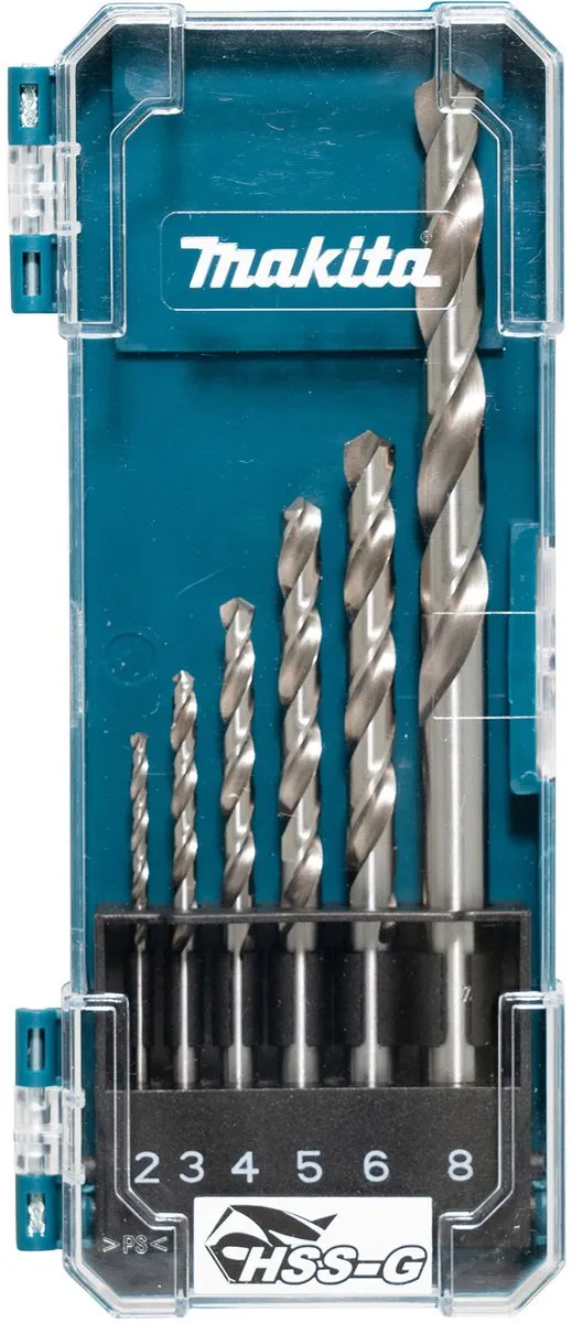 Makita HSS-G Boorset 6 Stuks