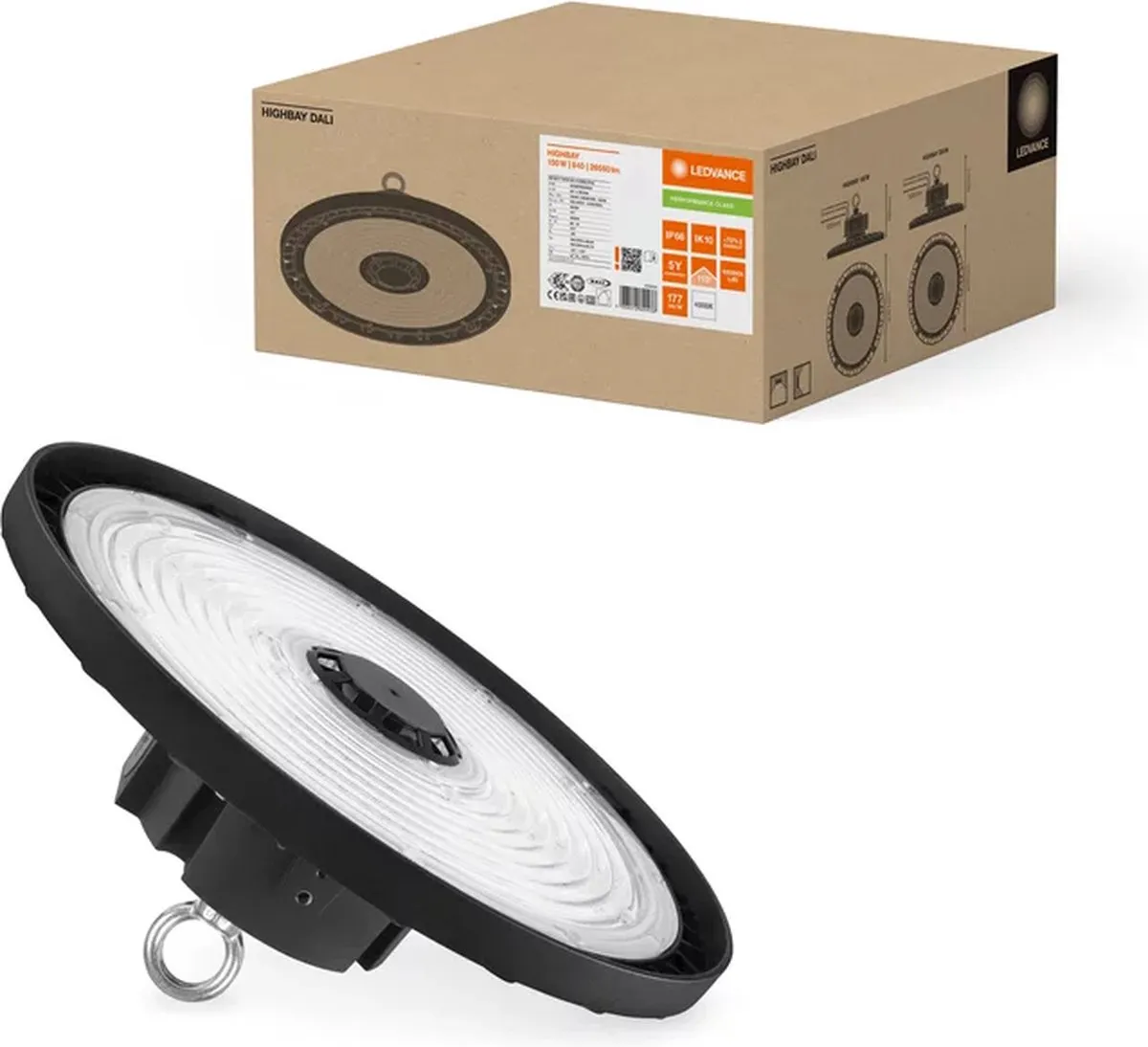 LEDVANCE High Bay Halstraler 150W 4000K - Zwart