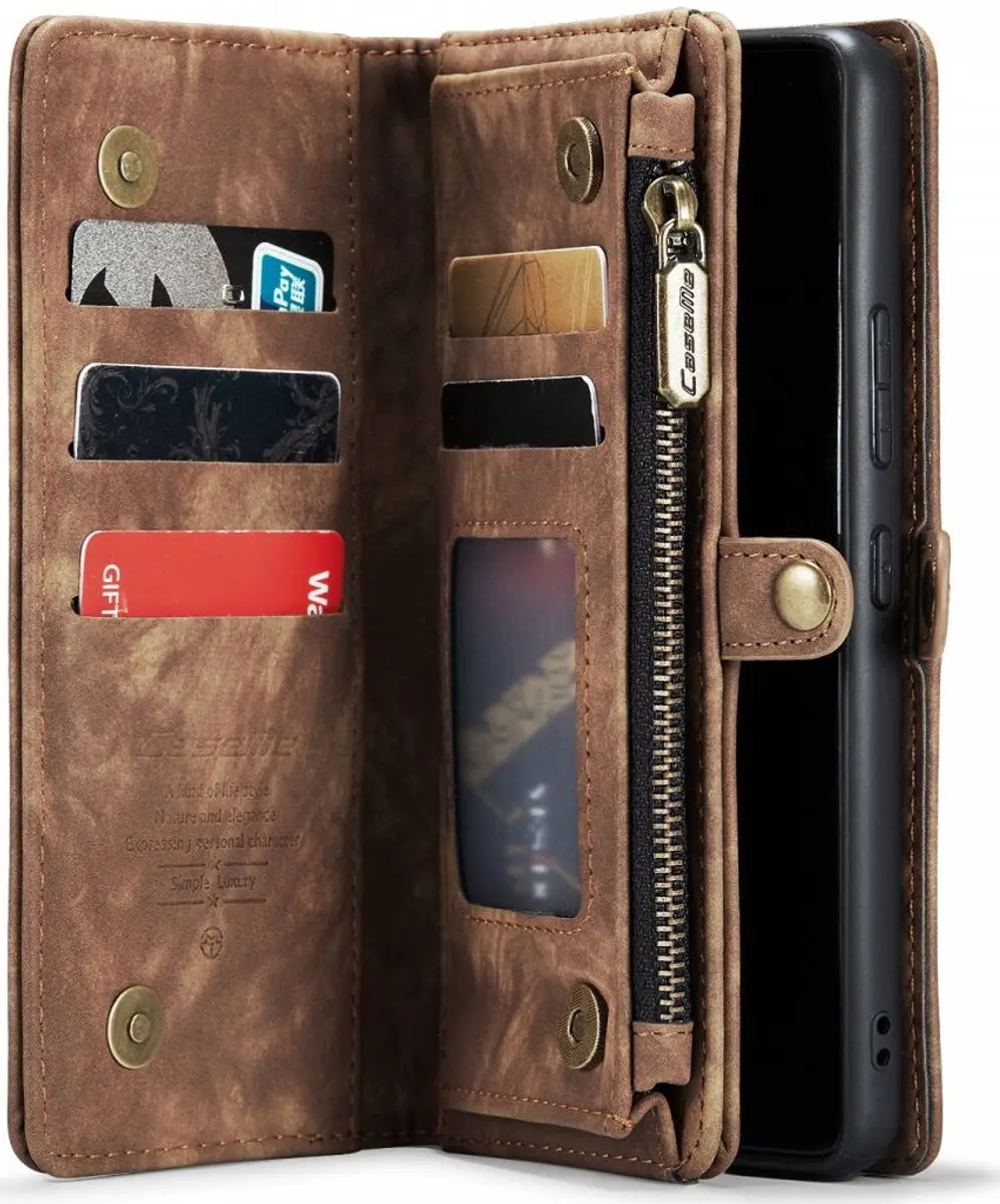 Caseme 008 Hoesje Samsung Galaxy A53 - 9 Pasjes - Bruin - afbeelding 6 van 6