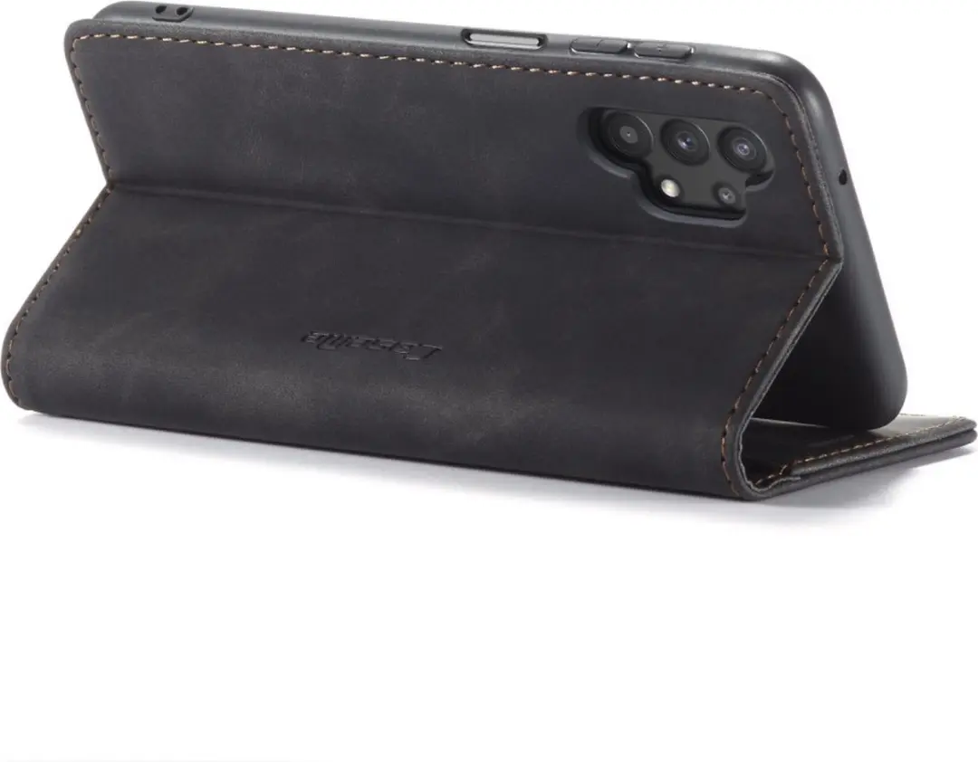 Caseme Book Case Samsung Galaxy A32 5G - 2 Pasjes - Zwart - afbeelding 6 van 6