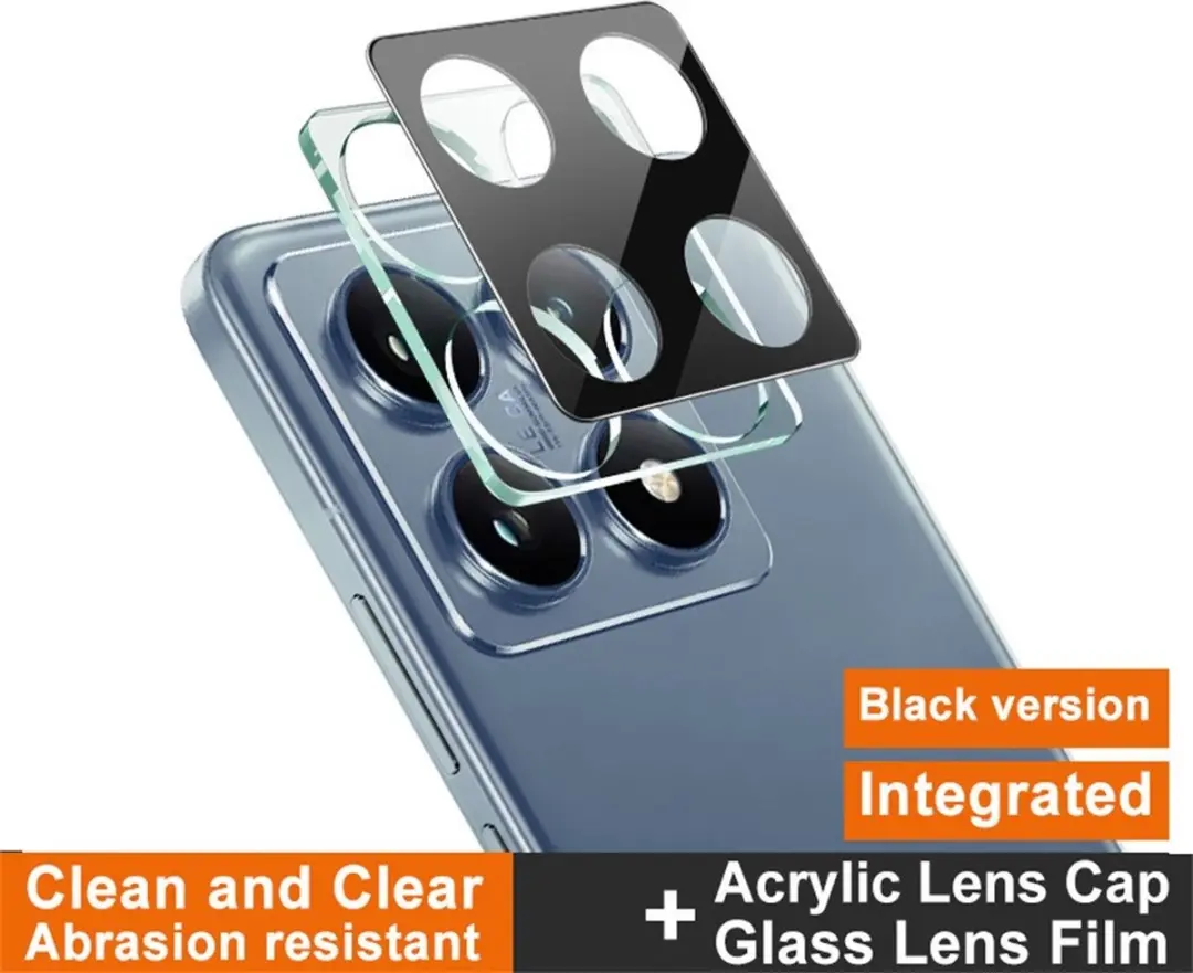 Imak 9H Tempered Glass Camera Lens Protector - Xiaomi 14T Pro - Zwart