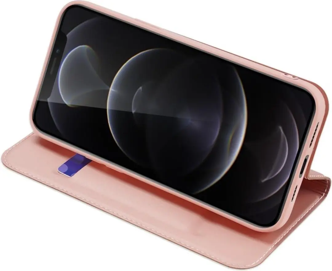 Dux Ducis Slim Bookcase Hoes iPhone 13 Pro Max - Goud