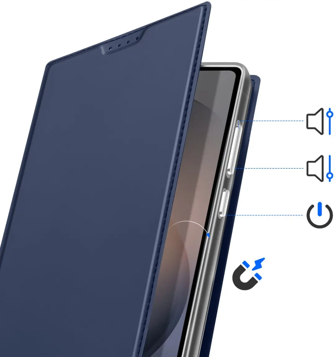 Dux Ducis Fliphoesje Skin Pro FOLIO-PRO-BL-S26U - Nachtblauw