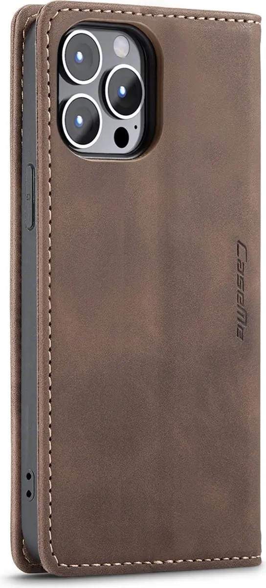 Caseme 9162 iPhone 14 Pro Max Hoesje - Koffie