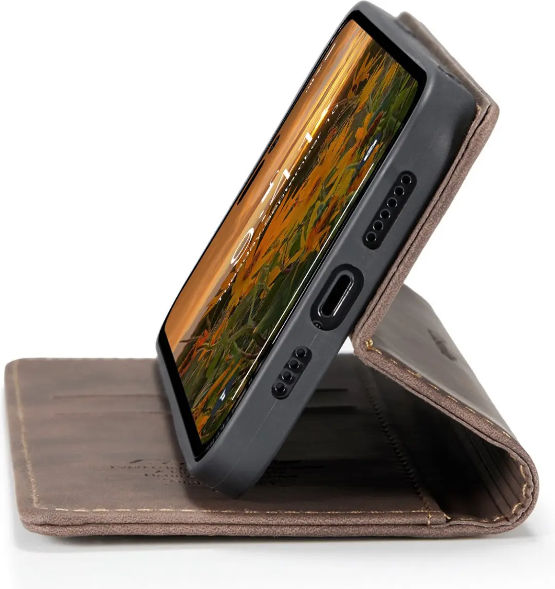 Caseme 9162 iPhone 14 Pro Max Hoesje - Koffie