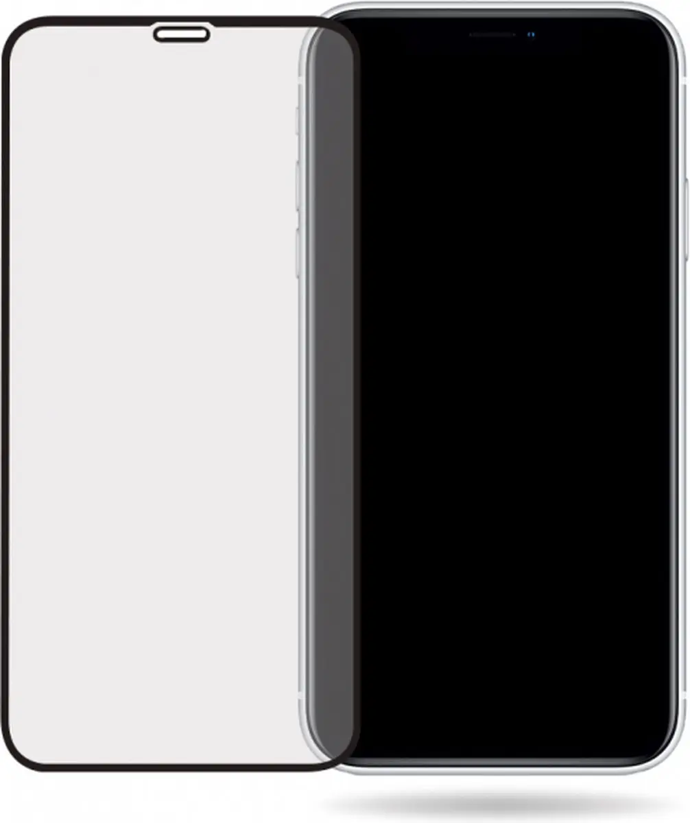 Mobilize iPhone XR Glazen Screenprotector - Zwart