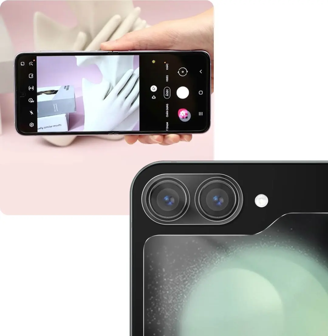 Imak Screenprotector Samsung Galaxy Z Flip 5 - Glas & Lens - Transparant