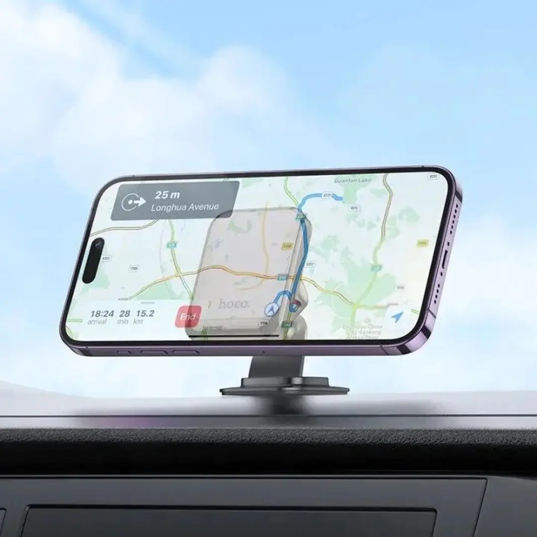 Hoco H25 Magnetische Dashboard Telefoonhouder - Zwart