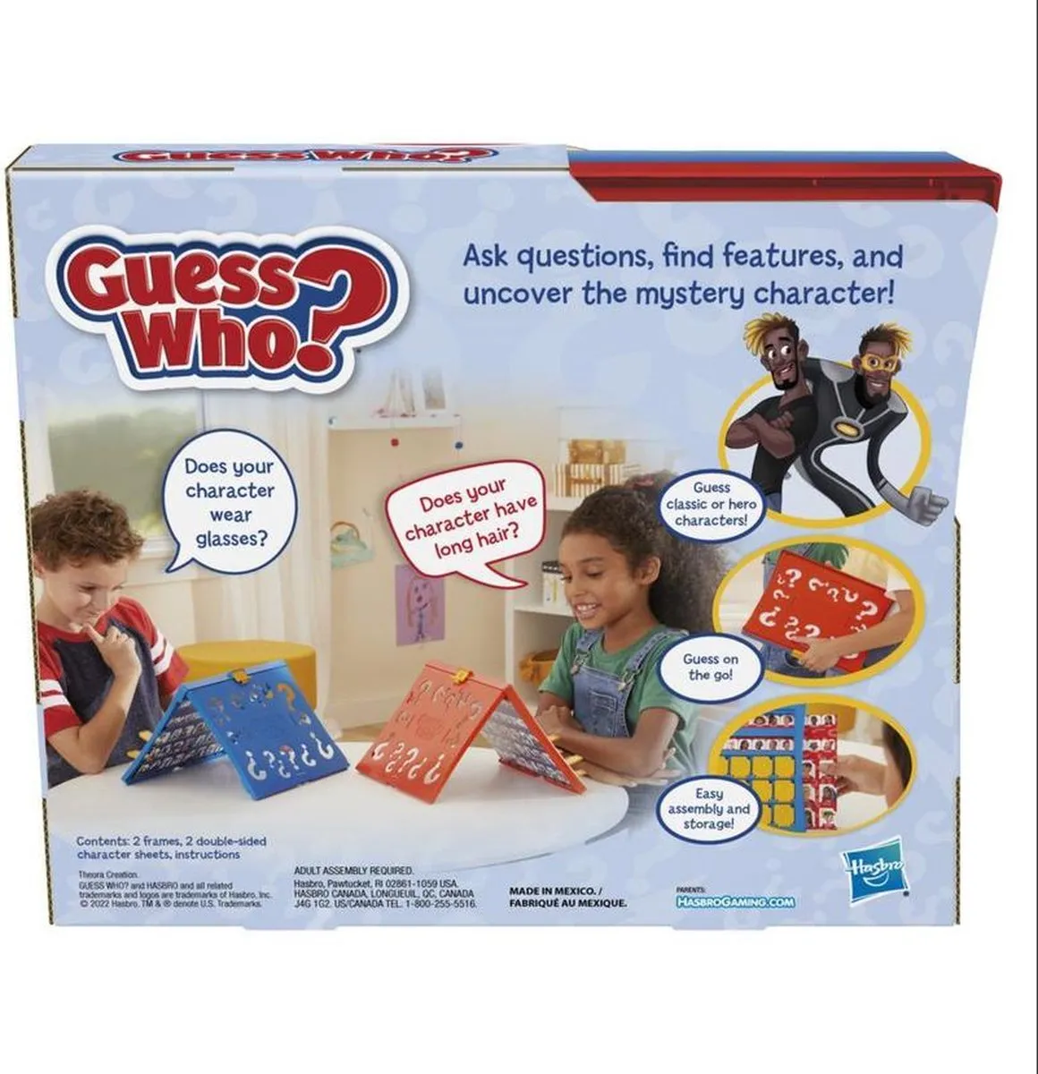 Hasbro Guess Who Klassiek Spel - 2-6 Spelers - Multicolor