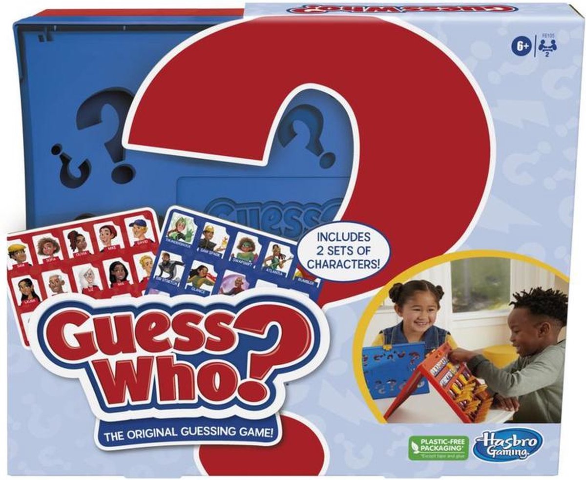 Hasbro Guess Who spel - Klassiek familiespel voor kinderen vanaf 6 jaar