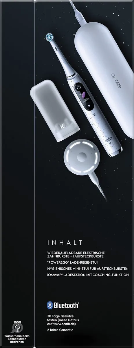 Oral-B iO Series 10 Elektrische Tandenborstel - Transparant Wit - afbeelding 6 van 6