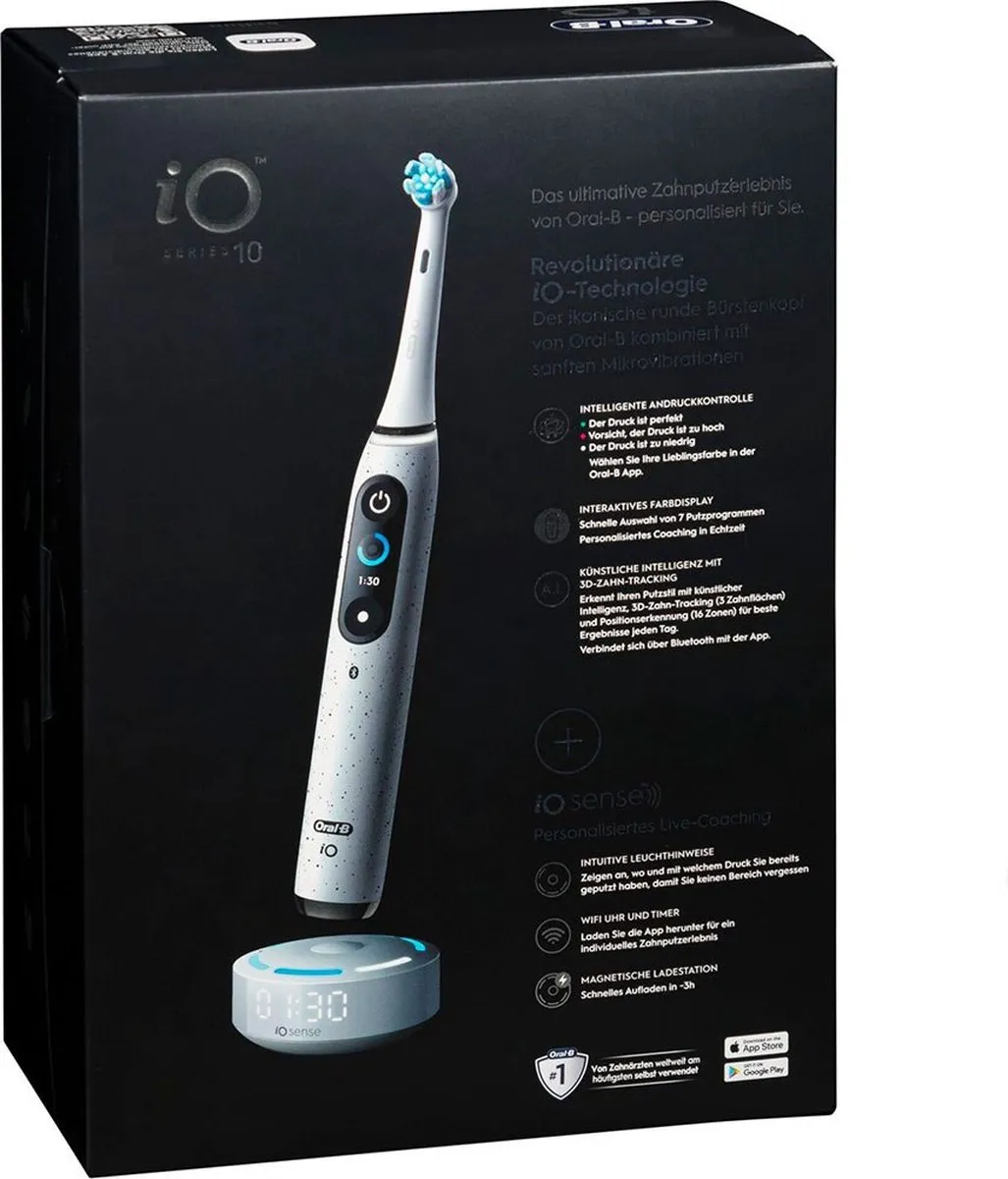 Oral-B iO Series 10 Elektrische Tandenborstel - Transparant Wit