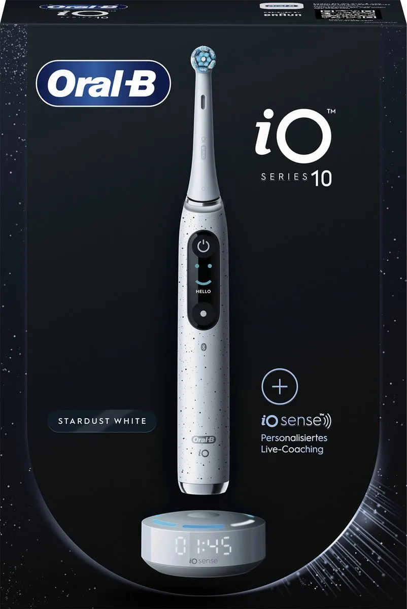Oral-B iO Series 10 Elektrische Tandenborstel - Transparant Wit