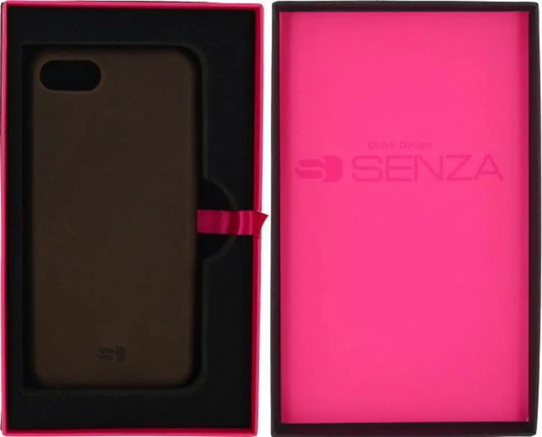 Senza Apple iPhone 6/6s Hoesje - Chestnut Brown - Echt Leer