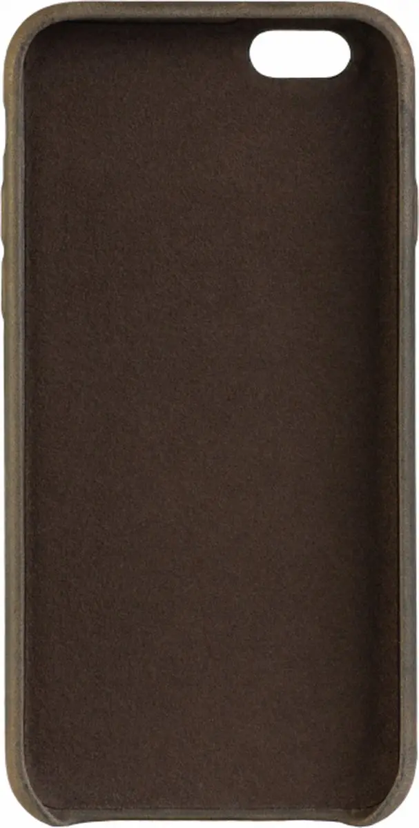 Senza Apple iPhone 6/6s Hoesje - Chestnut Brown - Echt Leer