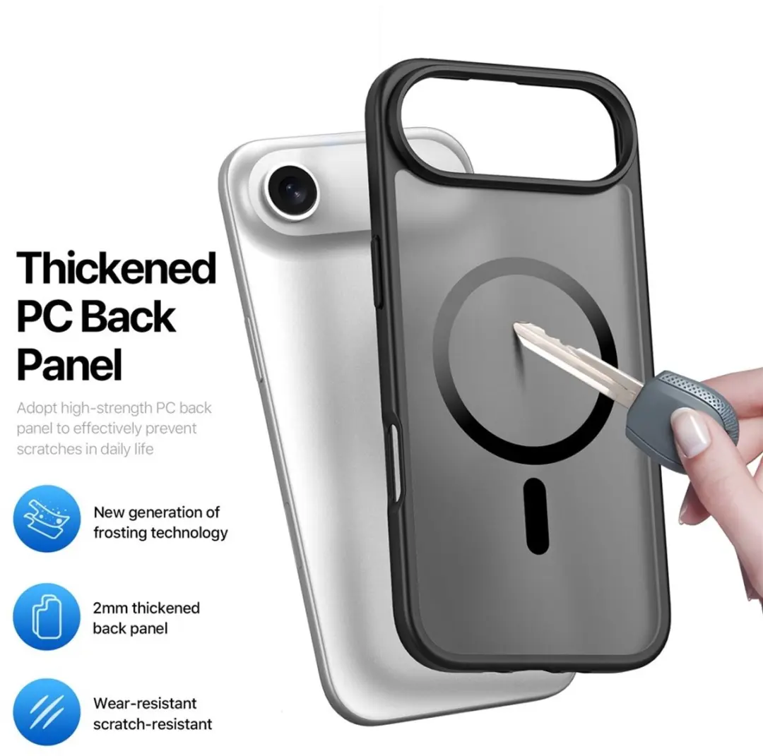 Dux Ducis Yind Series Hoesje iPhone Air - Mat Transparant - Zwart