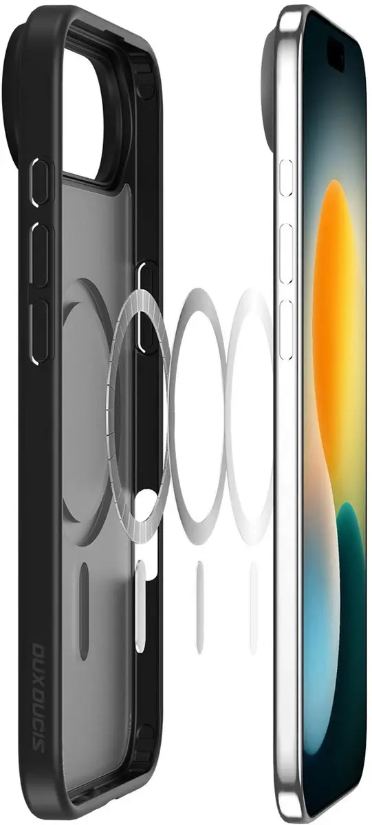 Dux Ducis Yind Series Hoesje iPhone Air - Mat Transparant - Zwart