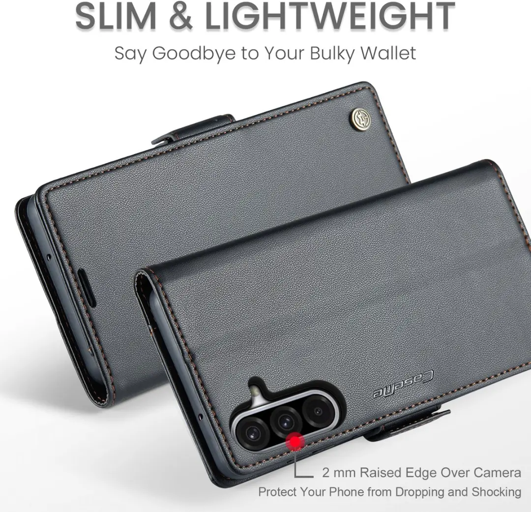 Caseme Wallet Case Galaxy A17 - RFID & Magneetsluiting - Zwart
