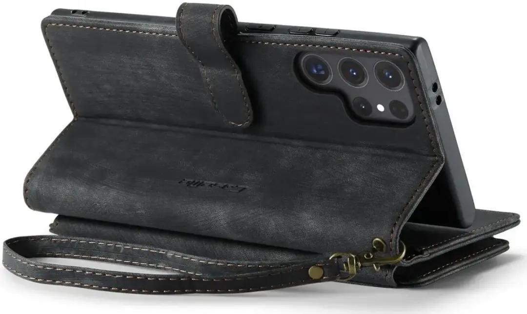 Caseme C30 Hoesje Samsung Galaxy S24 Ultra - Zwart
