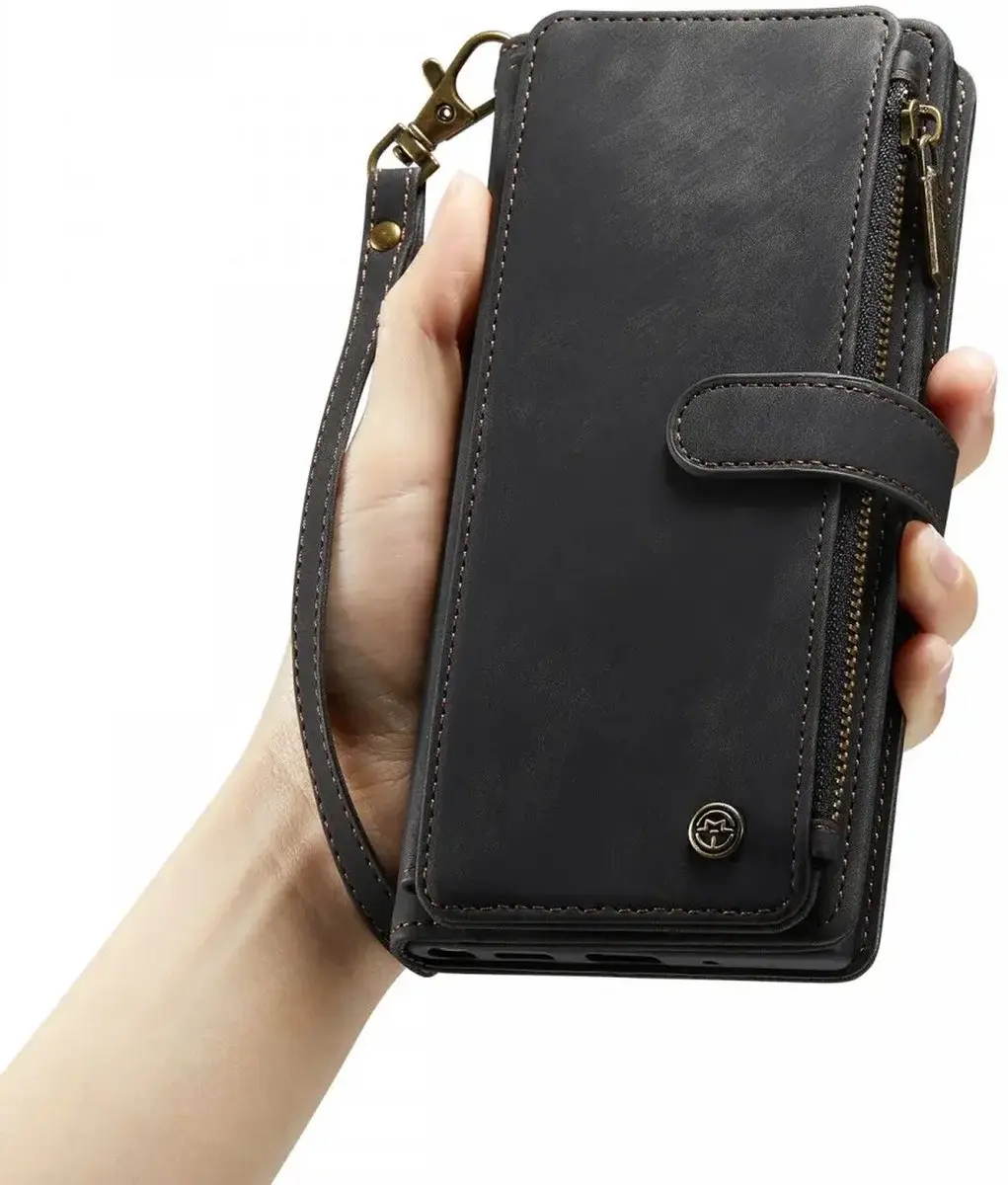 Caseme C30 Hoesje Samsung Galaxy S24 Ultra - Zwart