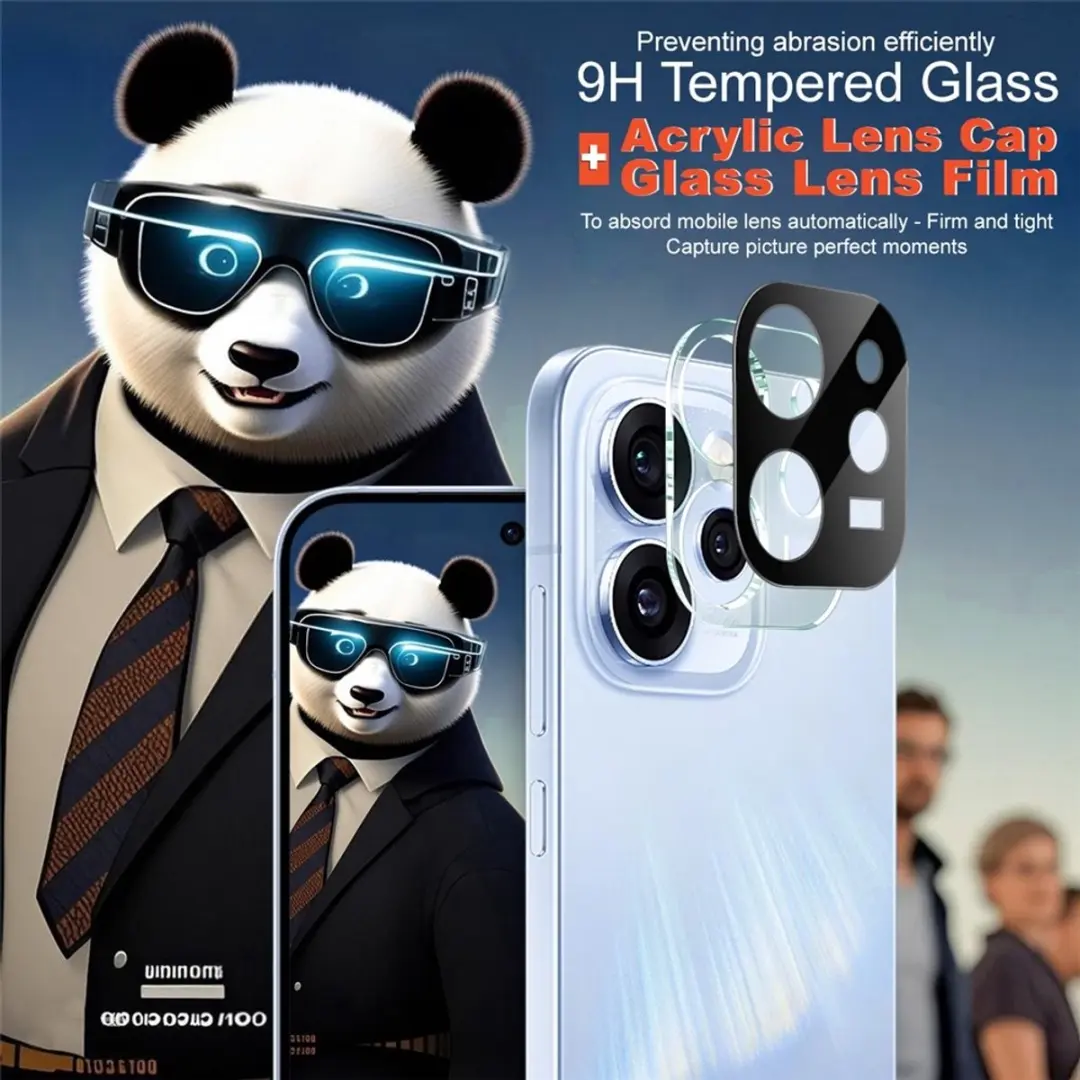 Imak 9H Tempered Glass Camera Lens Protector - OPPO Reno 15 Pro - Zwart