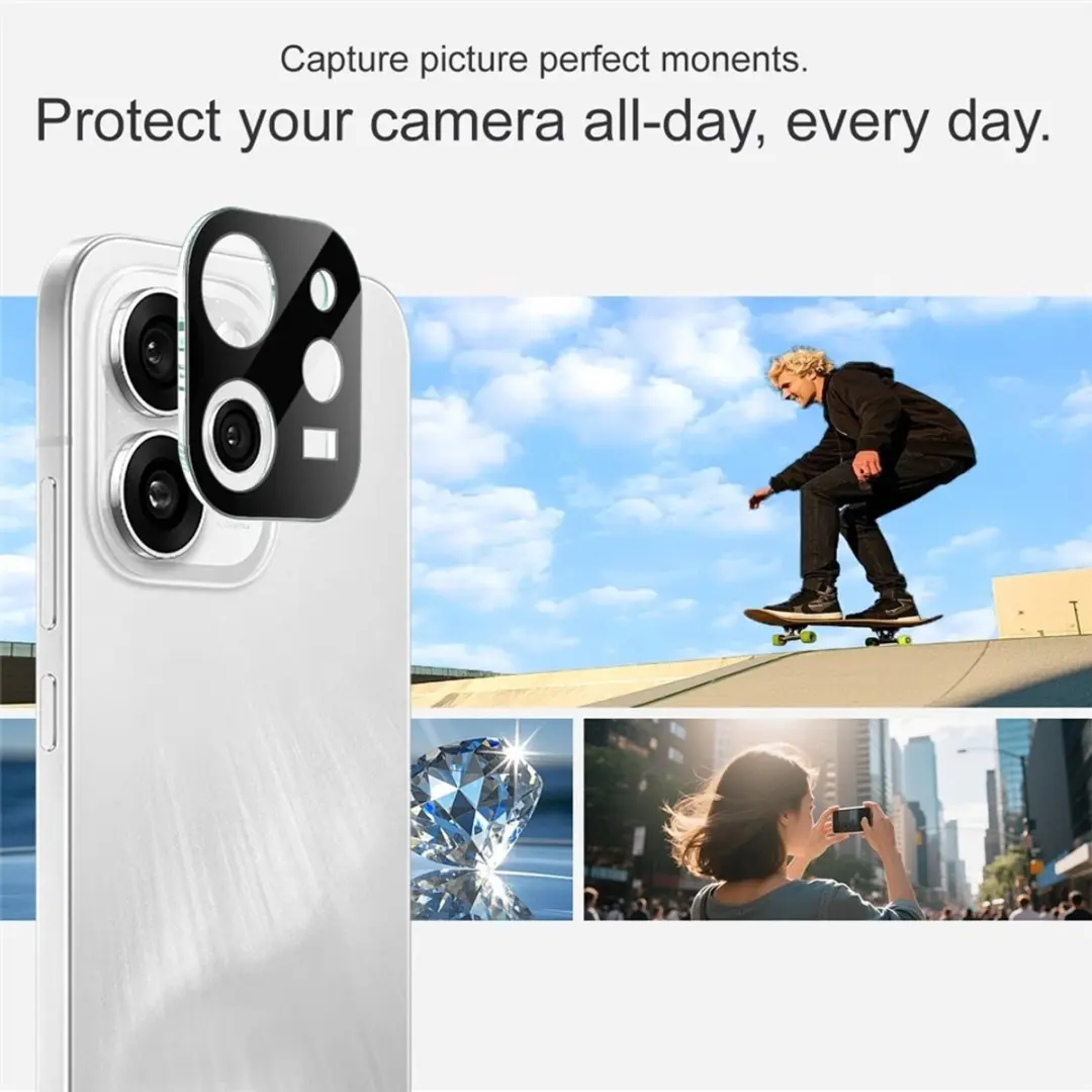 Imak 9H Tempered Glass Camera Lens Protector - OPPO Reno 15 Pro - Zwart