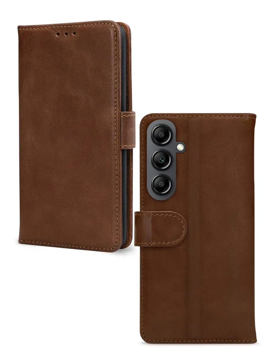 Mobilize Wallet Bookcase Hoesje Samsung Galaxy A14 - Bruin - afbeelding 6 van 6