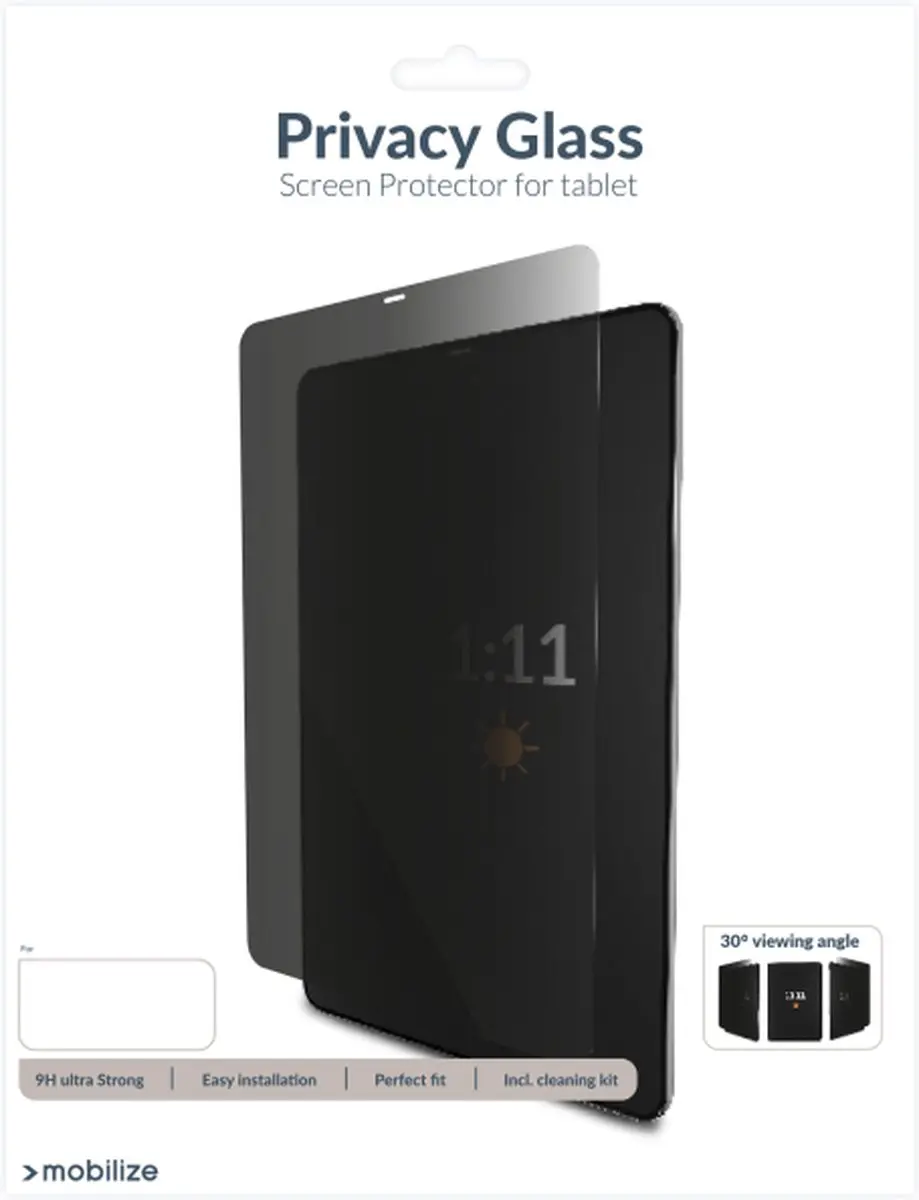Mobilize Privacy Glass Screen Protector MOB-PGSP-IPADPRO97 - Transparant