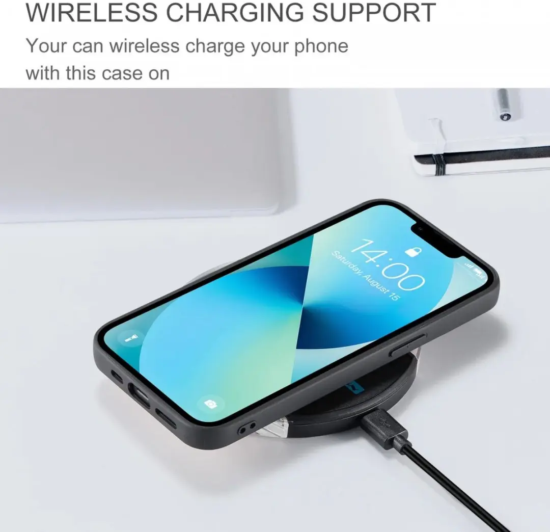 CaseMe JH-01 Hoesje iPhone 15 - Pasjeshouder 4 Stuks - Zwart