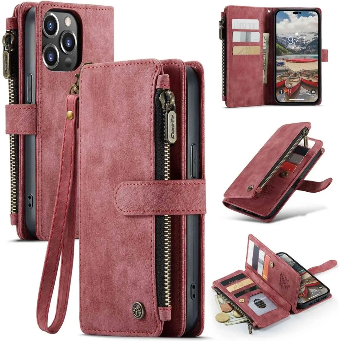 Caseme Vintage 2-in-1 Portemonneehoes iPhone 14 Pro Max