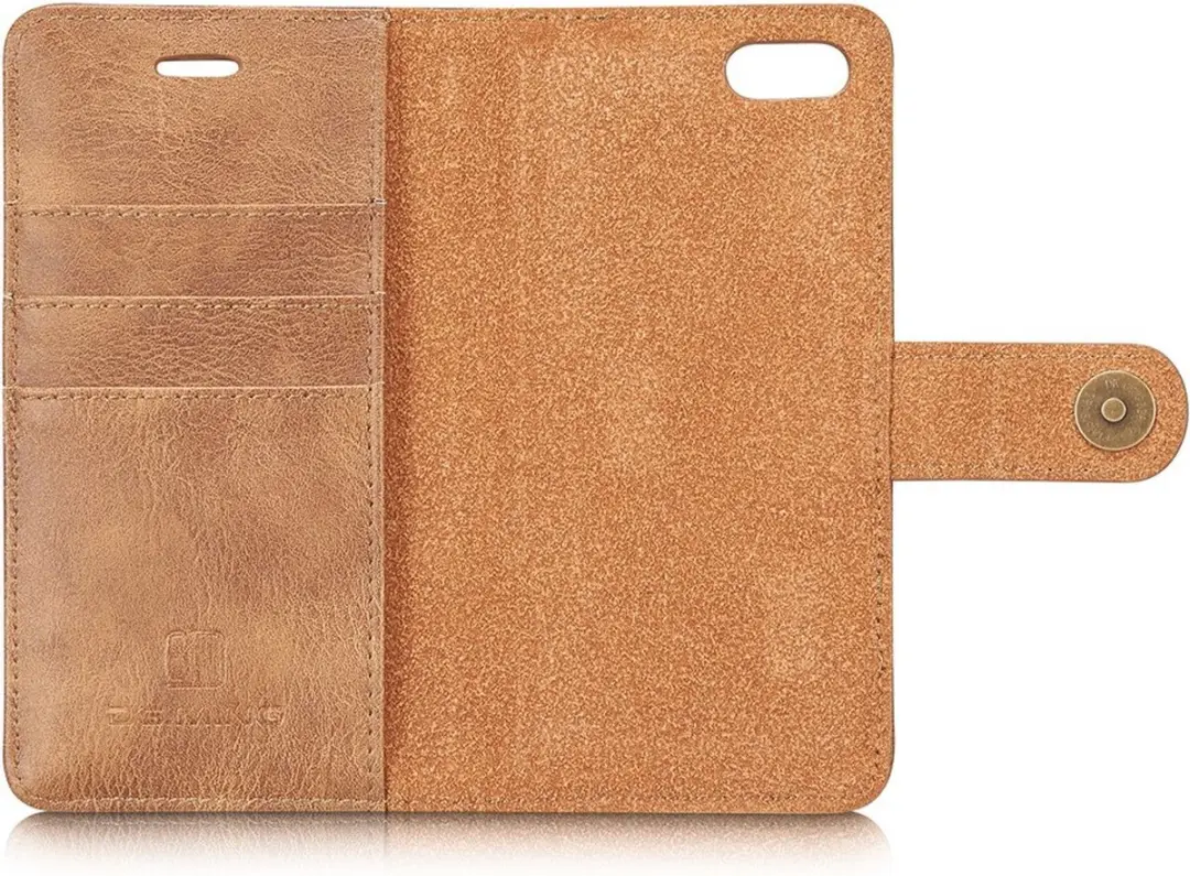 DG.MING iPhone X/Xs Hoesje 2-in-1 Book Case - Bruin - afbeelding 6 van 6