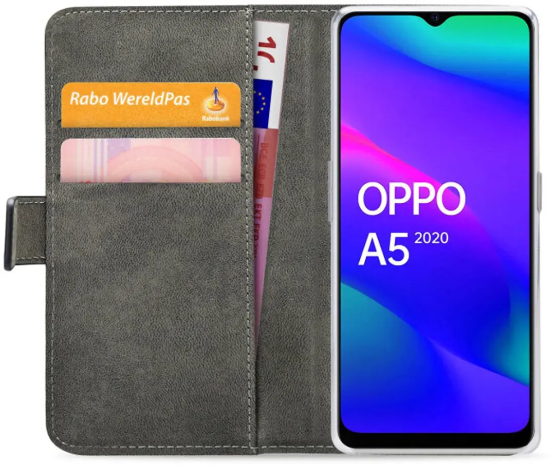 Mobilize Classic Gelly Wallet Bookcase OPPO A5 - Zwart