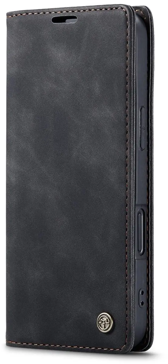 Caseme 013 Book Case iPhone 16 Hoesje - Zwart