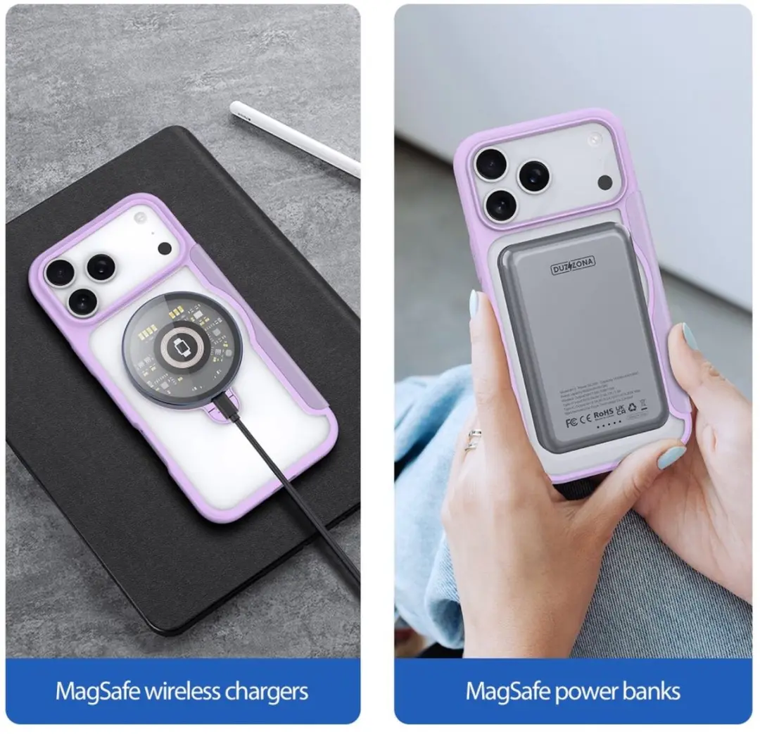 Dux Ducis Skin X Pro Hoesje iPhone 17 Pro - Paars - MagSafe