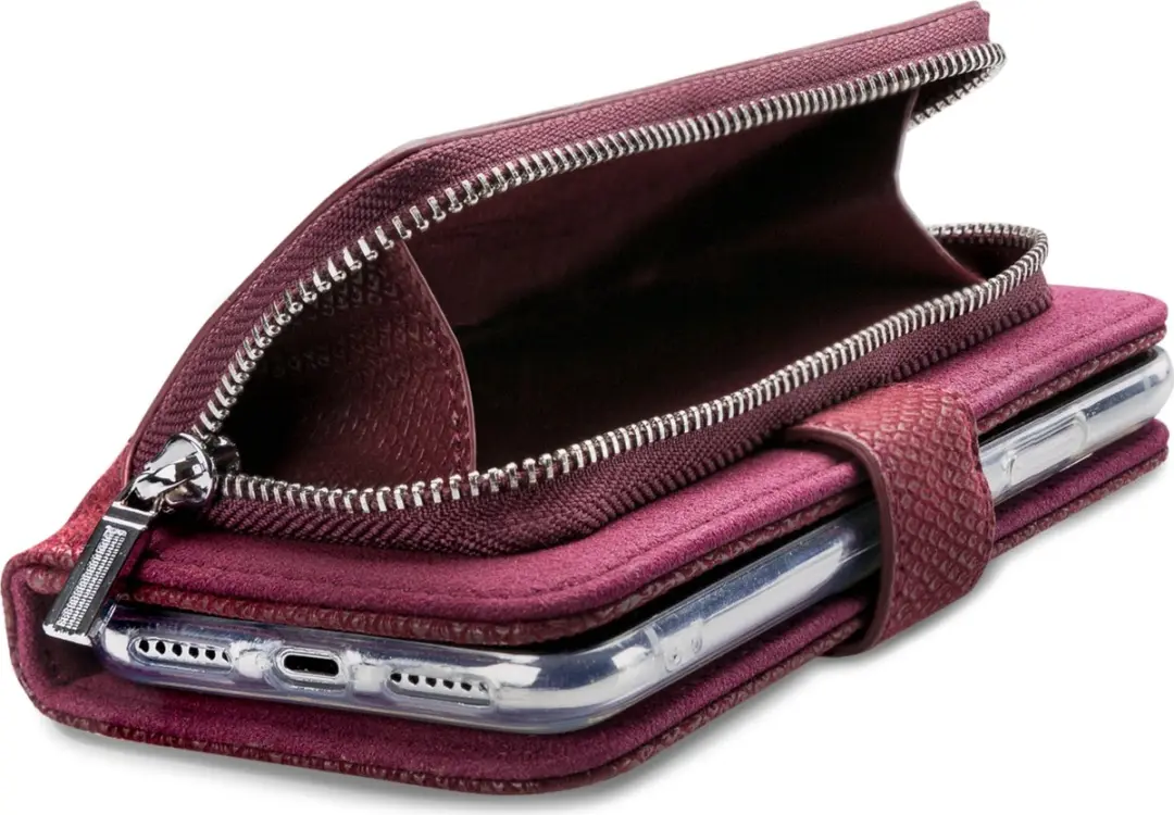 Mobilize Gelly Wallet Zipper iPhone XS Max - Bordeaux Rood - MOB-TIOGWZB-IPHXSMAX - afbeelding 6 van 6