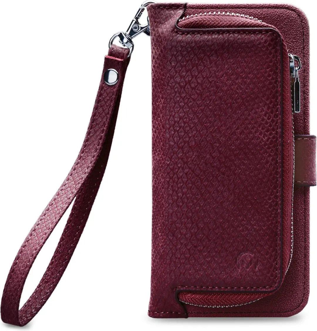 Mobilize Gelly Wallet Zipper iPhone XS Max - Bordeaux Rood - MOB-TIOGWZB-IPHXSMAX