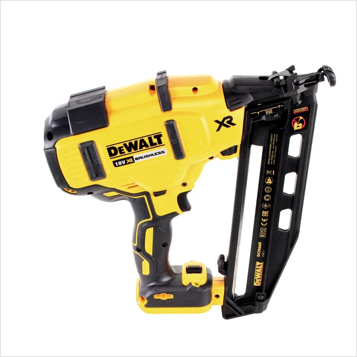 DeWalt DCN660NT Accu Afwerktacker 18V - 32-63mm - Koolborstelloos