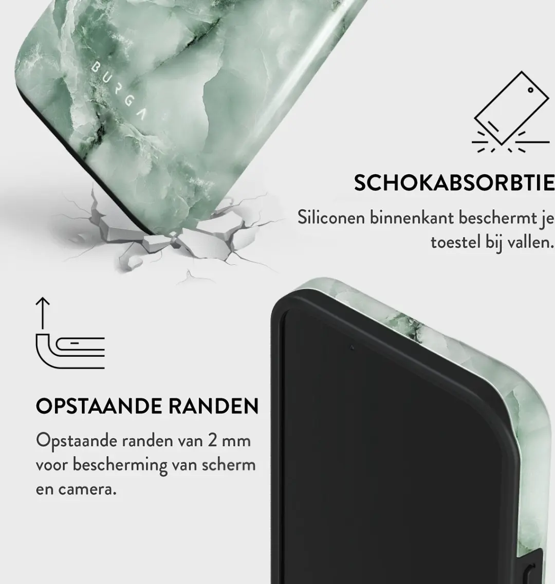 Burga Telefoonhoesje iPhone 15 Pistachio Cheesecake WM_10_IP15_TH