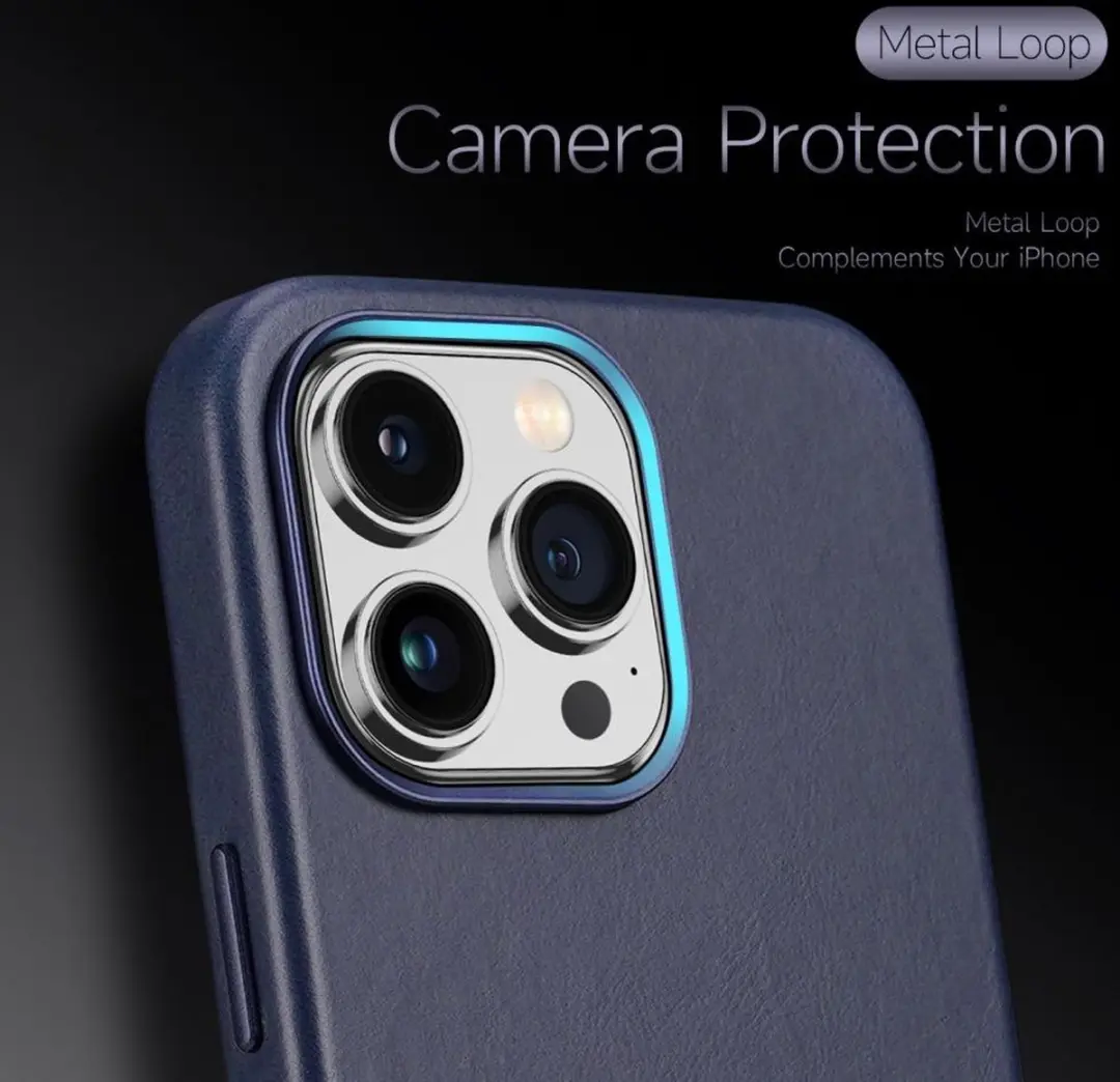 Dux Ducis Naples Series Hoesje iPhone 14 Pro Max - MagSafe - Donker Blauw - afbeelding 6 van 6